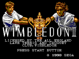 Wimbledon II (Europe) Title Screen